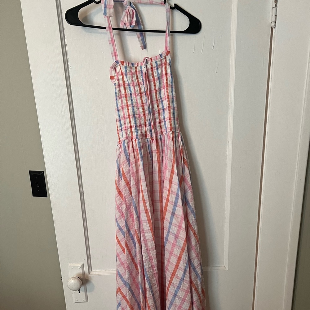 NWOT Plaid halter dress